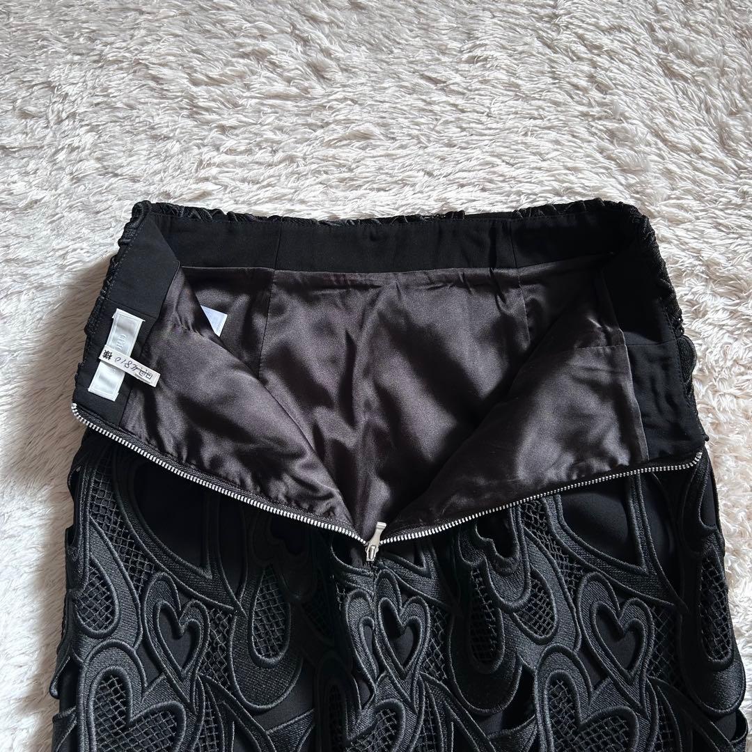 極美品✨セルフォード　ハートレーススカート　ブラック 36 ロングスカート