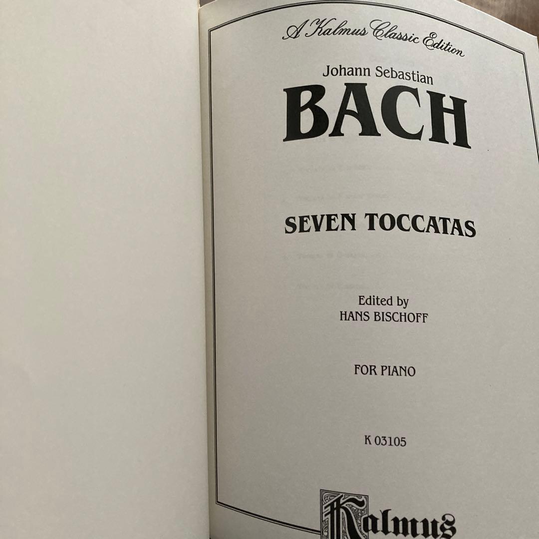 アート・デザイン・音楽 BACH/ SEVEN TOCCATAS KALMUS