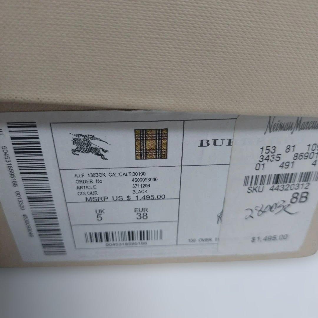 BURBERRY/バーバリー レザー　ニーハイブーツ 高ヒール　UK5