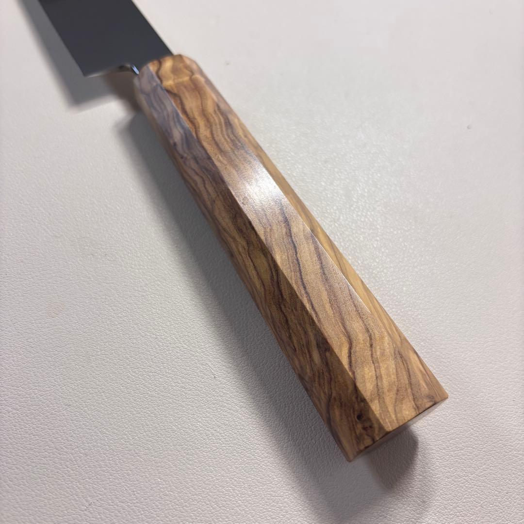 270mm 切付柳刃包丁 鏡面　オリーブ材八角柄 刺身包丁 全鋼～