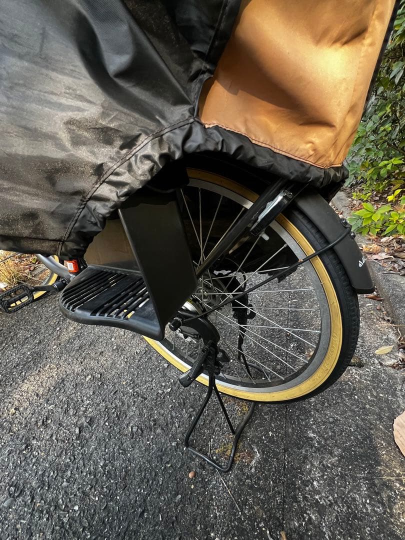 3月末まで値下げ【送料込み】自転車 チャイルドシート 雨よけカバー 変速機付き