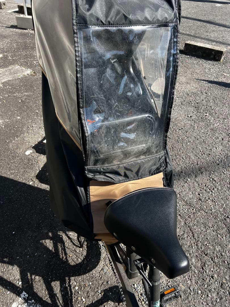3月末まで値下げ【送料込み】自転車 チャイルドシート 雨よけカバー 変速機付き