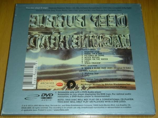 DVD-AUDIO！BONUS曲+ビデオ！ ディープ・パープル