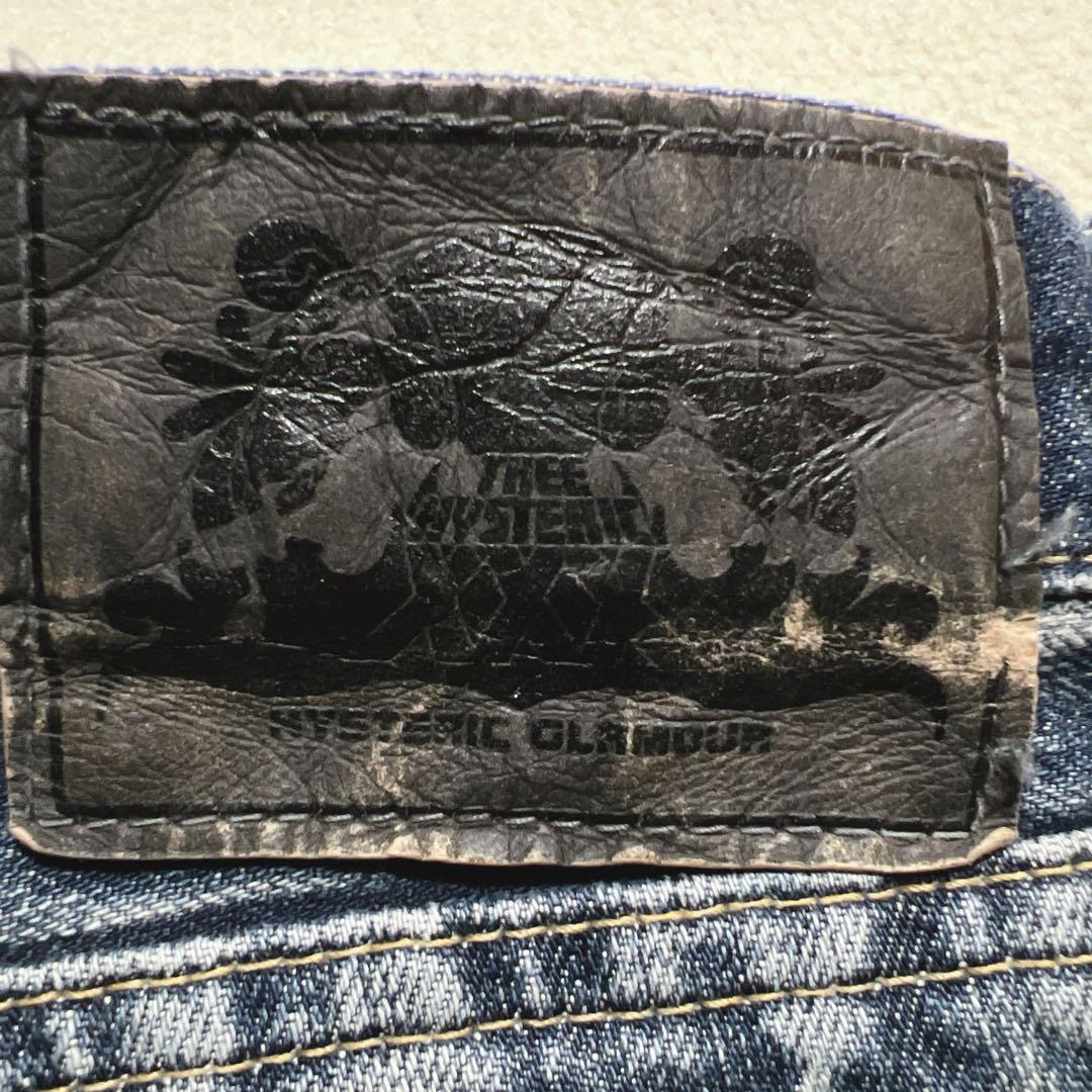 廃盤✨️HYSTERIC GLAMOUR スタッズデニム ラインストーン S