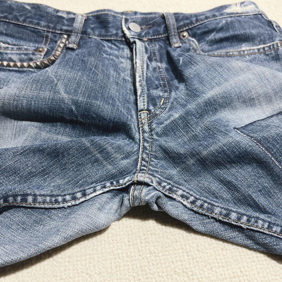 廃盤✨️HYSTERIC GLAMOUR スタッズデニム ラインストーン S