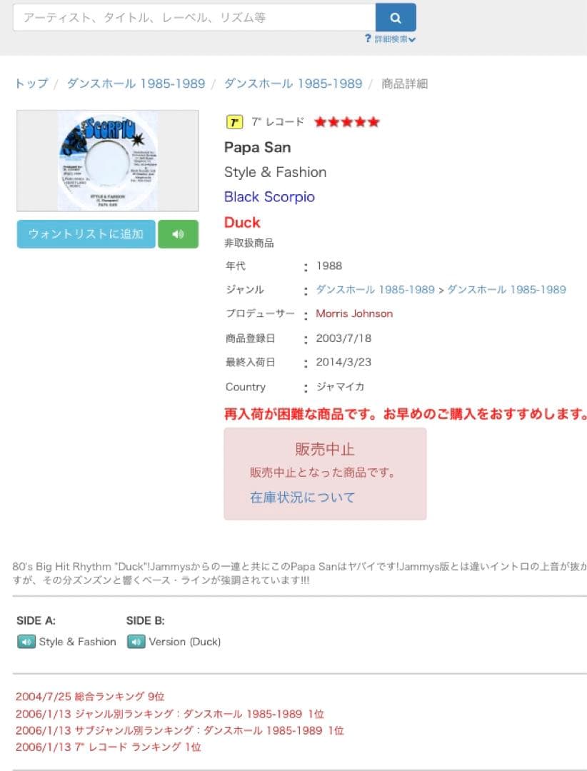 STYLE&FASHION/PAPASAN レゲエ好き必見！☆ あの1品☆即買い