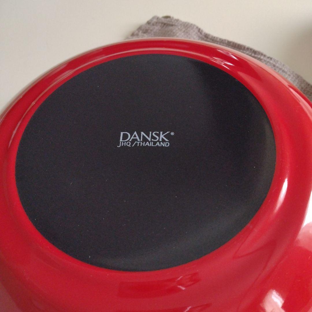 DANSK　ダンスク　両手鍋　ホーロー　キャセロール　赤　レッド　美品☆