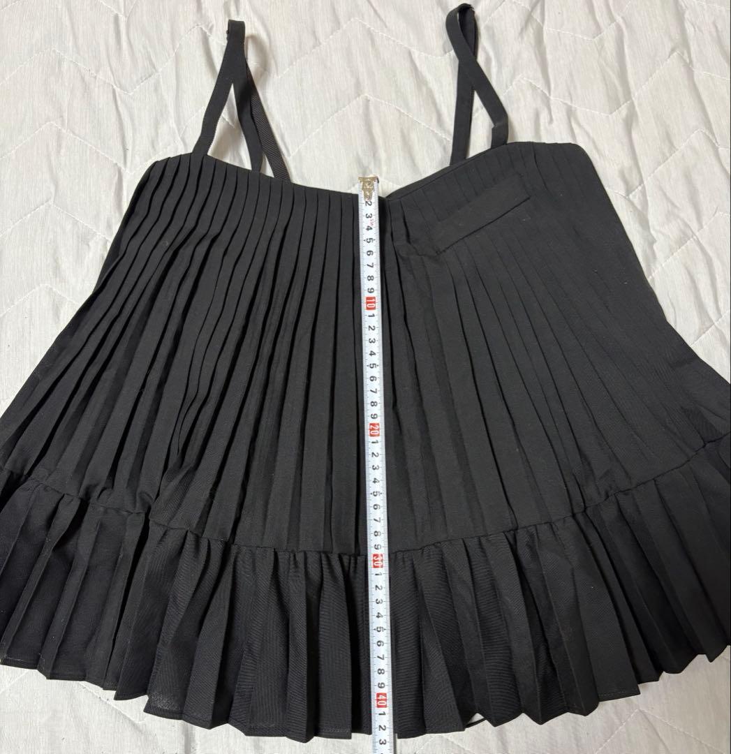 sacai スクエアネック プリーツ キャミソール