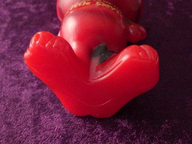 【1970年】ヴィンテージ 猫 ネコ キャット レッドデビル メッセージドール