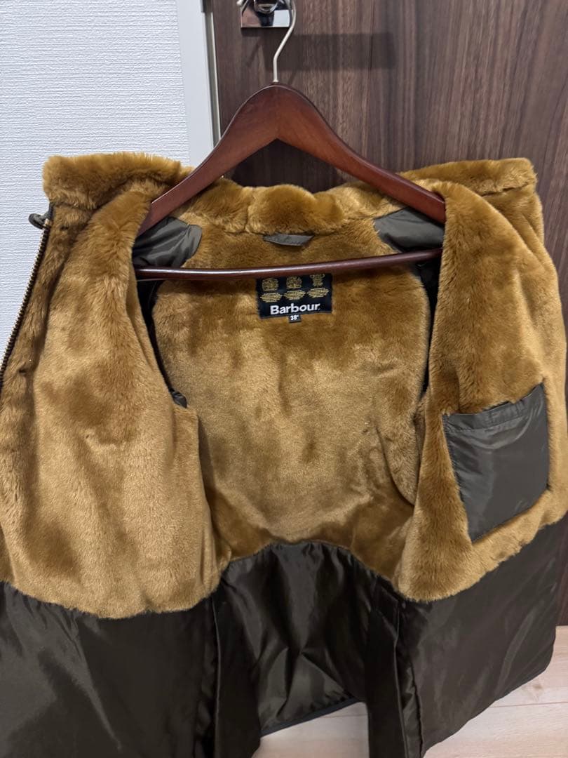 バブアー Barbour フーデッド ビデイル 裏ボア 38 オリーブ