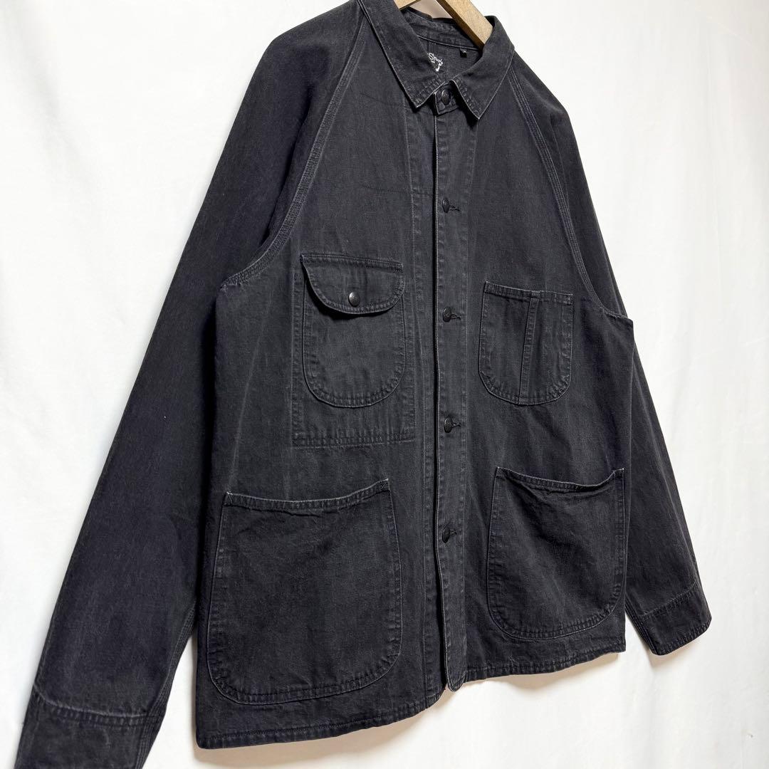 サイズ3！orslow ブラックデニム 50’sカバーオールジャケット