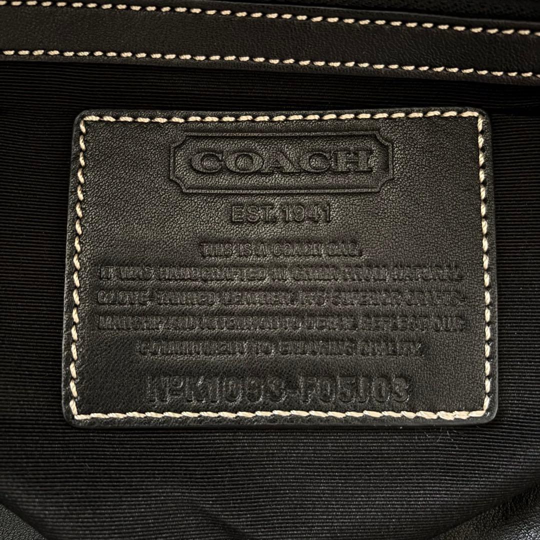 値下げ不可‼️ COACH 南京錠&クロシェット付き レザーボストンバッグ