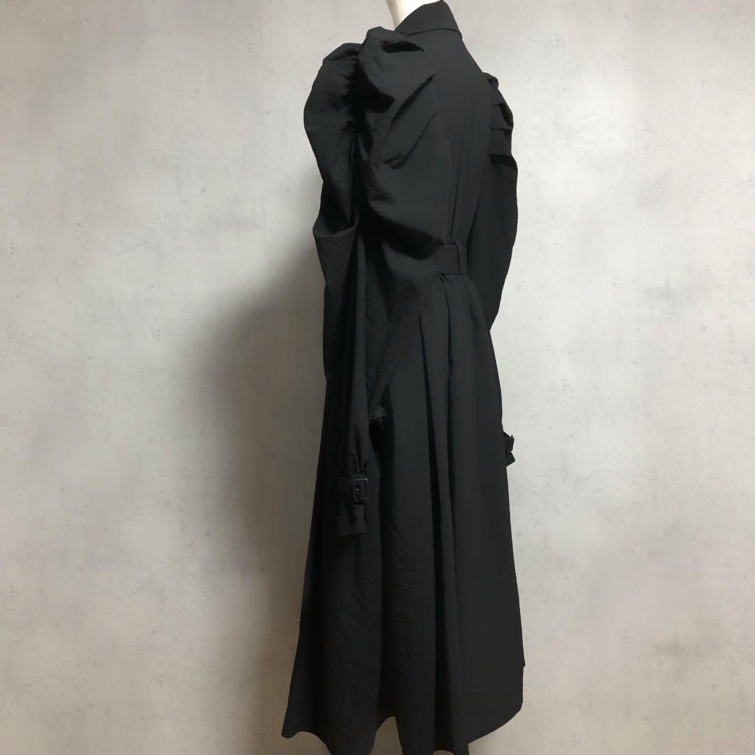 新品タグ付　LA BELLE ETUDE ギャザーボリューム袖ドレストレンチ