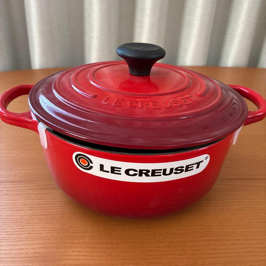 新品＊ル・クルーゼ 鍋 シグニチャー ココット・ロンド 20cm チェリーレッド