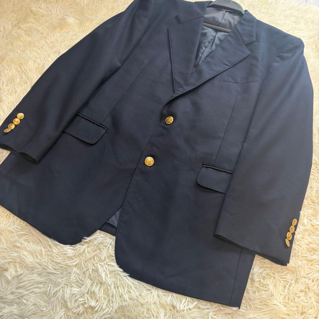 チャップスラルフローレン　紺ブレ　金ボタン　テーラードジャケット　2XL