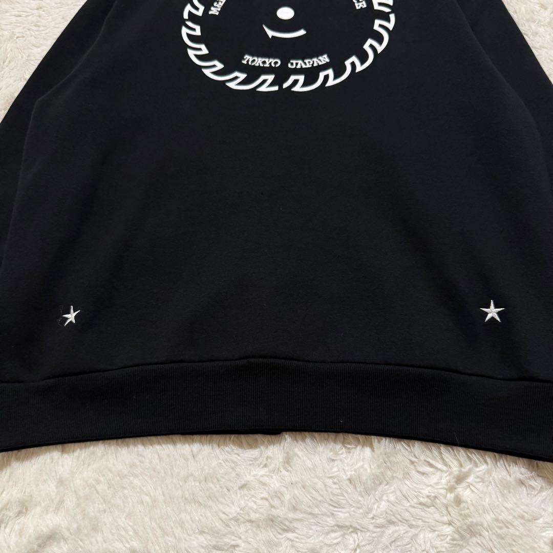 美品/M&M ルーズフィット スナップジャケット ワッペン ビッグロゴ XL
