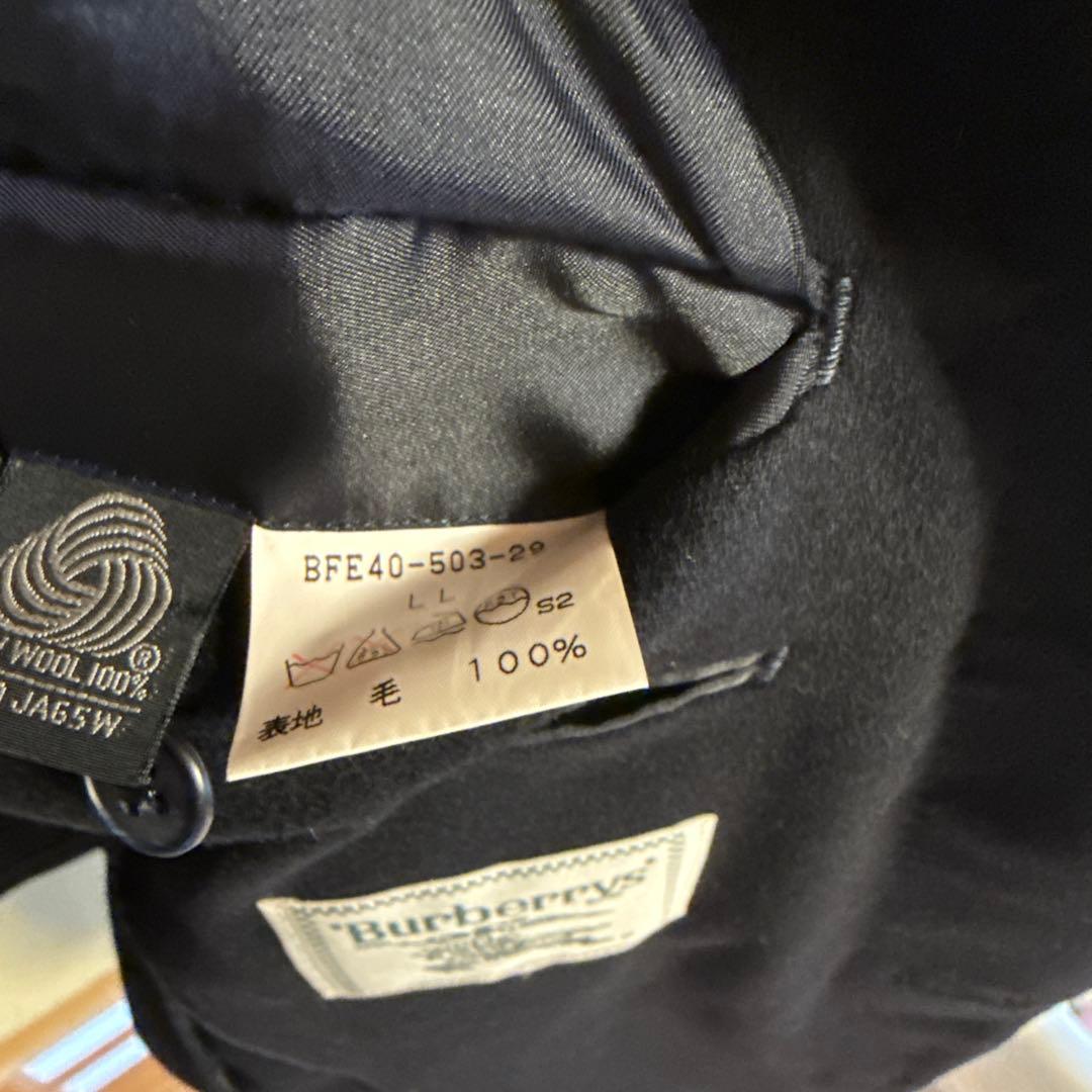 Burberry's カシミヤ15%混テーラードジャケット　旧タグ　　ネイビー