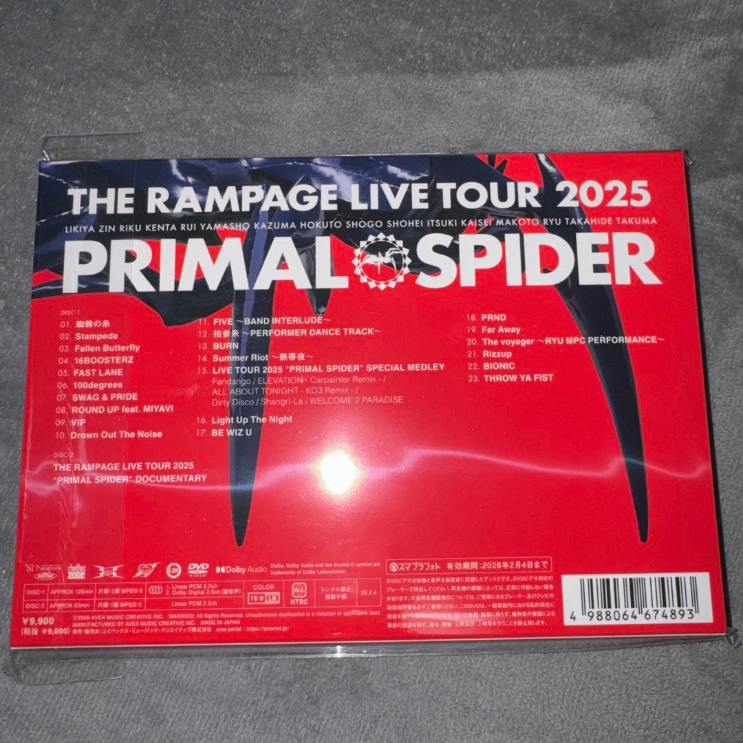 ミュージック THE RAMPAEG PRIMAL SPIDER DVD