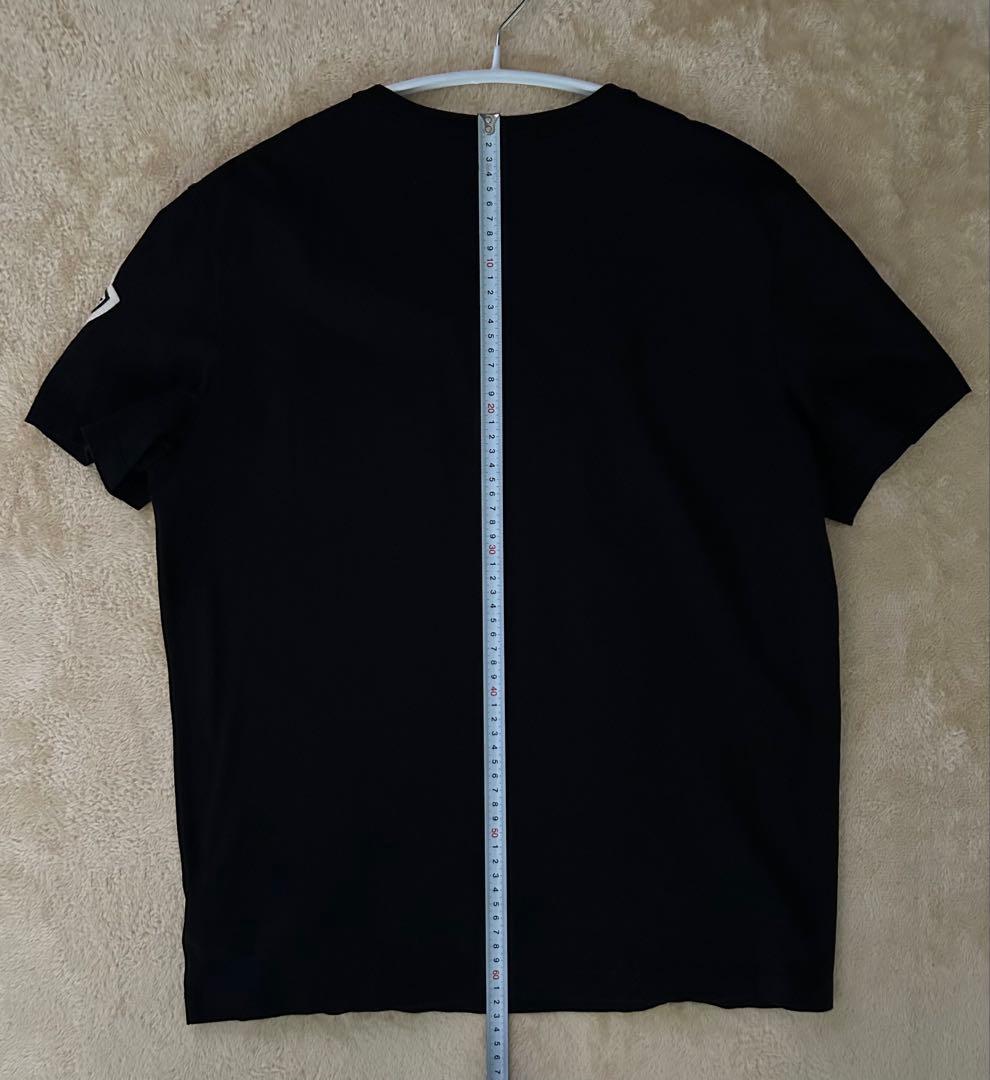 【美品】MONCLER モンクレール Tシャツ ブラック ワッペンロゴ S