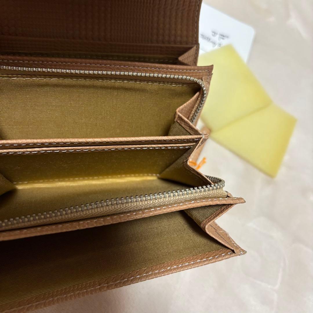 JeffreyFulvimari☆新品未使用　地図柄二つ折り財布牛革　折りたたみ