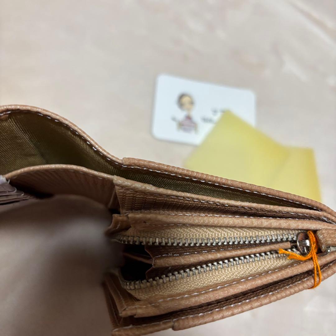 JeffreyFulvimari☆新品未使用　地図柄二つ折り財布牛革　折りたたみ