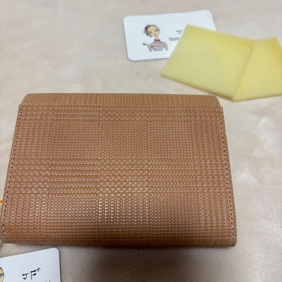 JeffreyFulvimari☆新品未使用　地図柄二つ折り財布牛革　折りたたみ