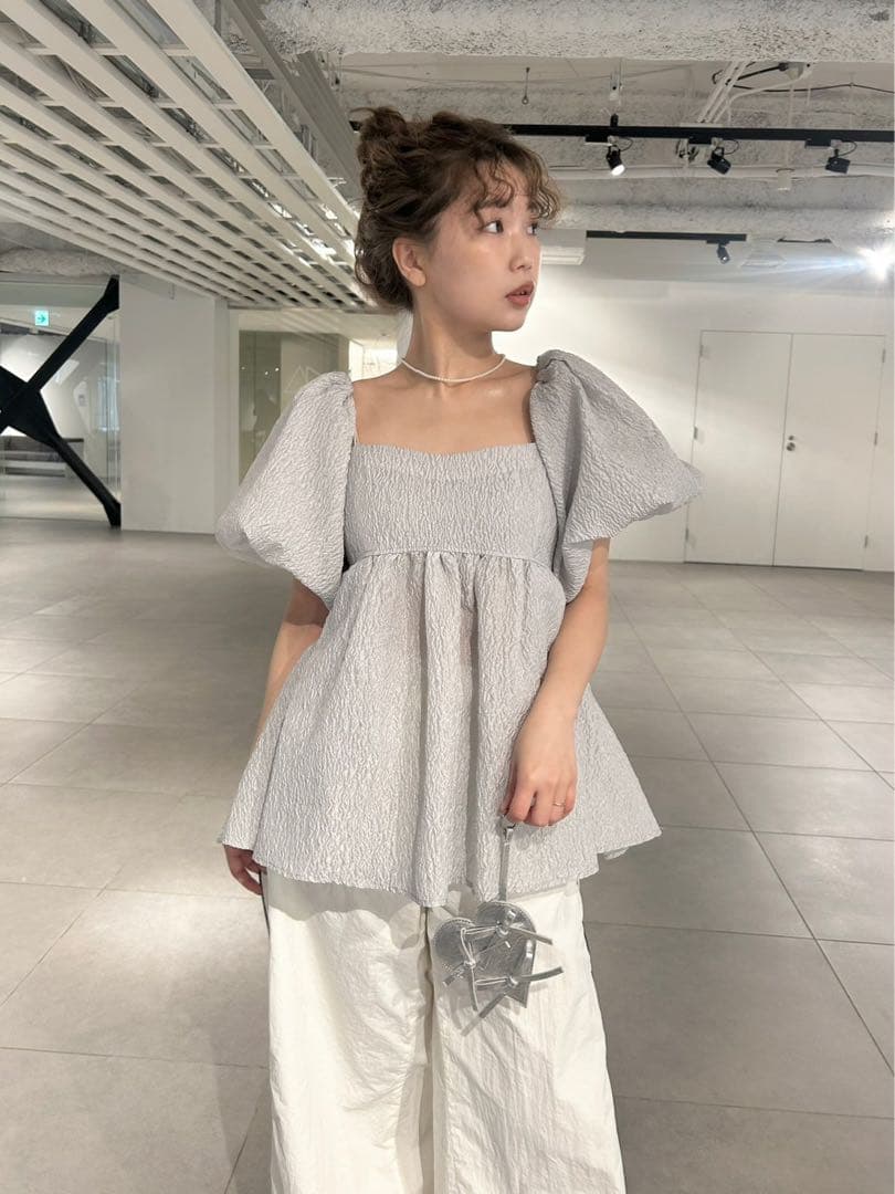 超美品　リリーブラウン LILYBROWN 3WAYジャガードペプラムビスチェ