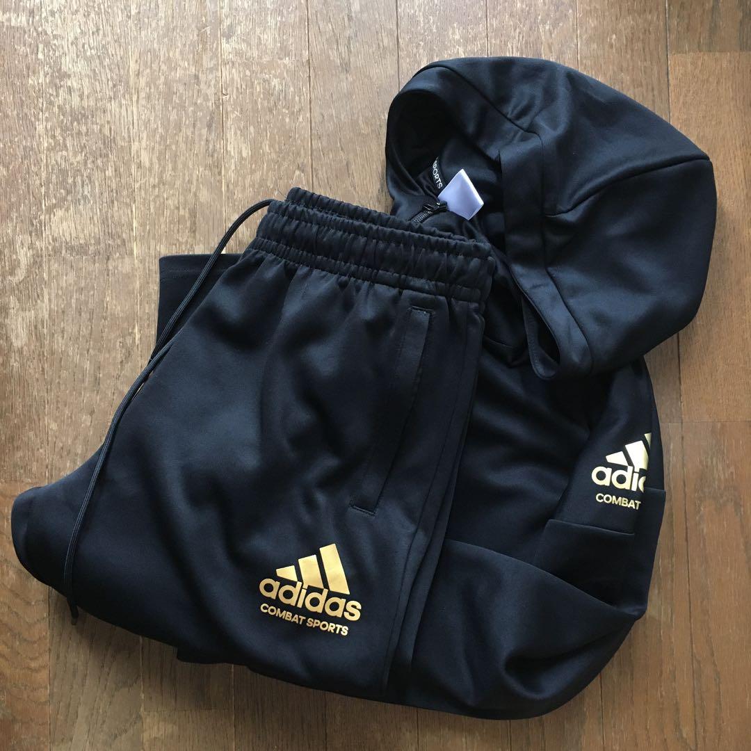 adidas セットアップ　ブラック　L 通学　コンバットスポーツ　ジャージ