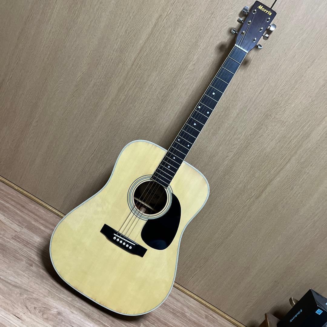美品 Morris W-20 アコースティックギター　弦欠品ありソフトケース付き