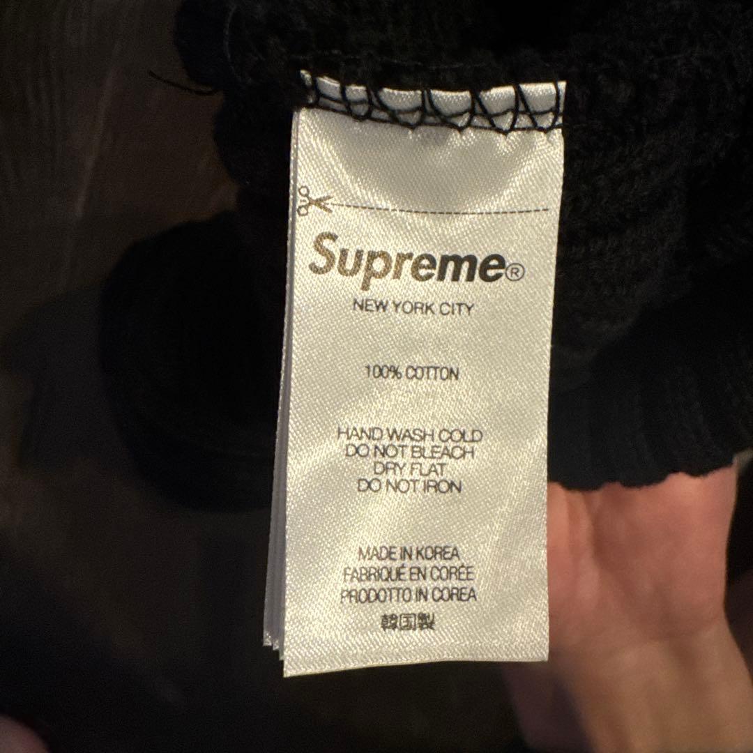 Supreme Overdyed Beanie Black ビーニー　黒