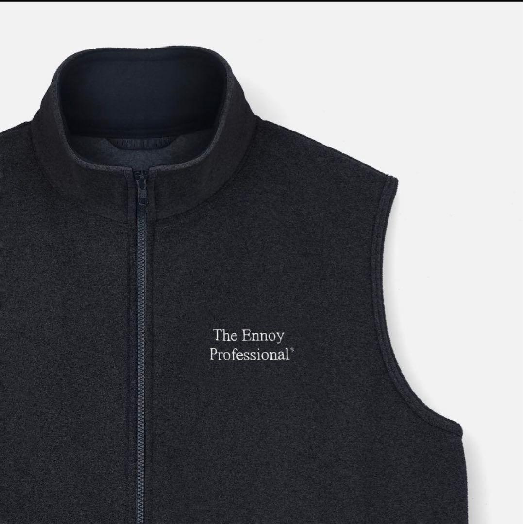 ENNOY　PROFESSIONAL FLEECE VEST BLACK　L