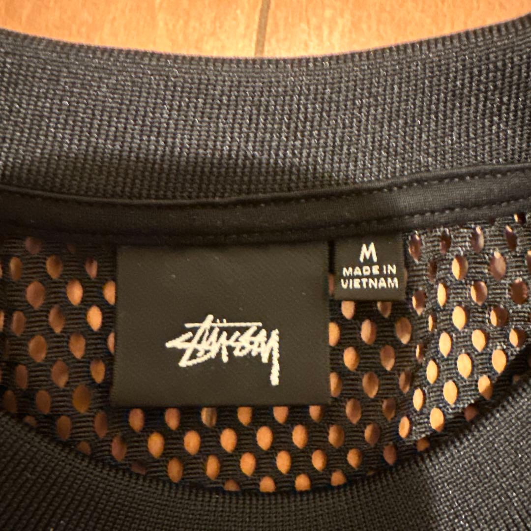 STUSSY TEAM JERSEY 80/BLACK Mサイズ 短丈