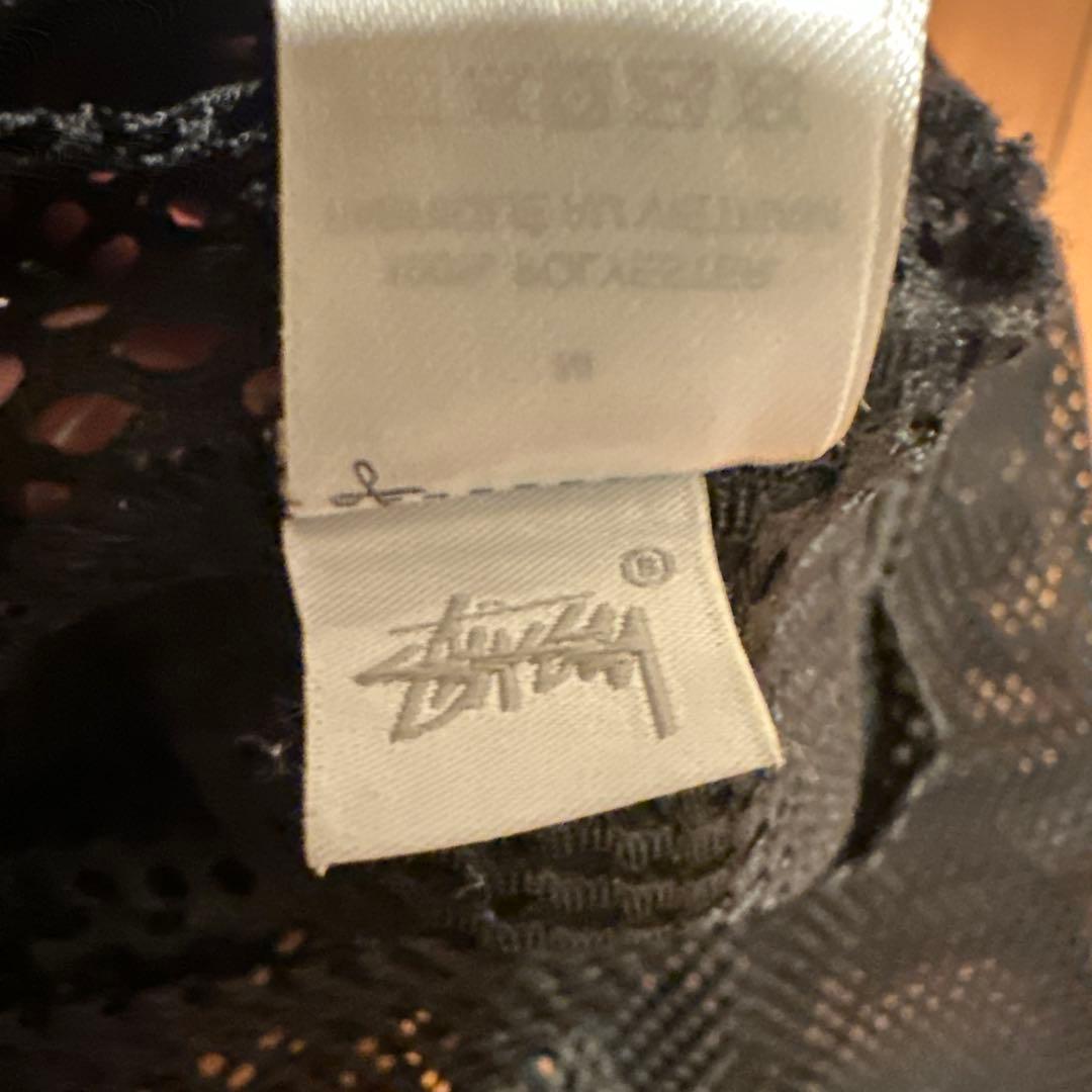 STUSSY TEAM JERSEY 80/BLACK Mサイズ 短丈