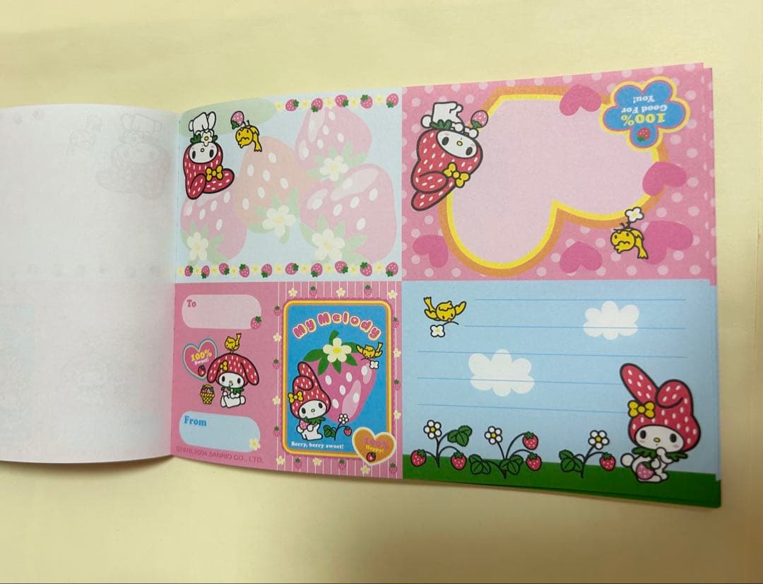 マイメロディ　サンリオ　おてがみメモ　ノート　セット　平成レトロ　平成女児