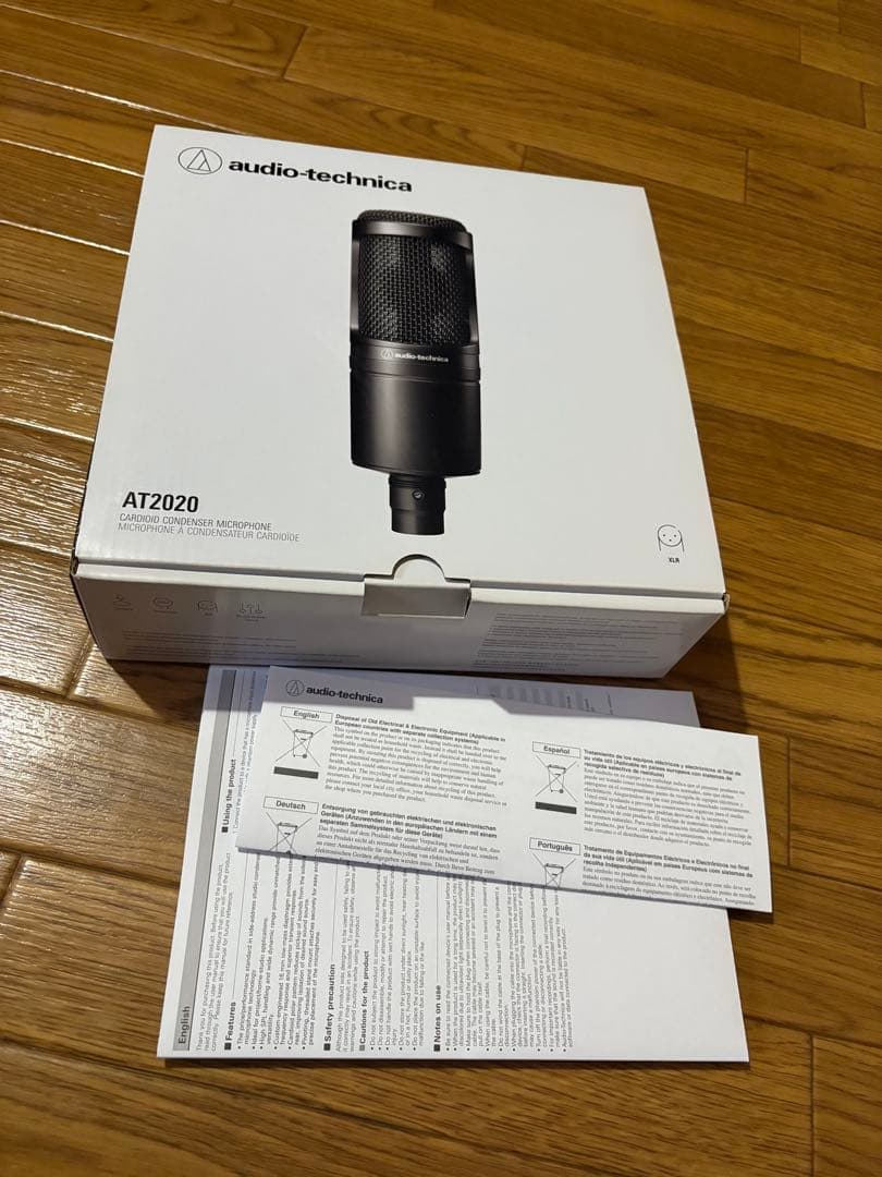 Audio-Technica AT2020 マイク+xlrケーブル