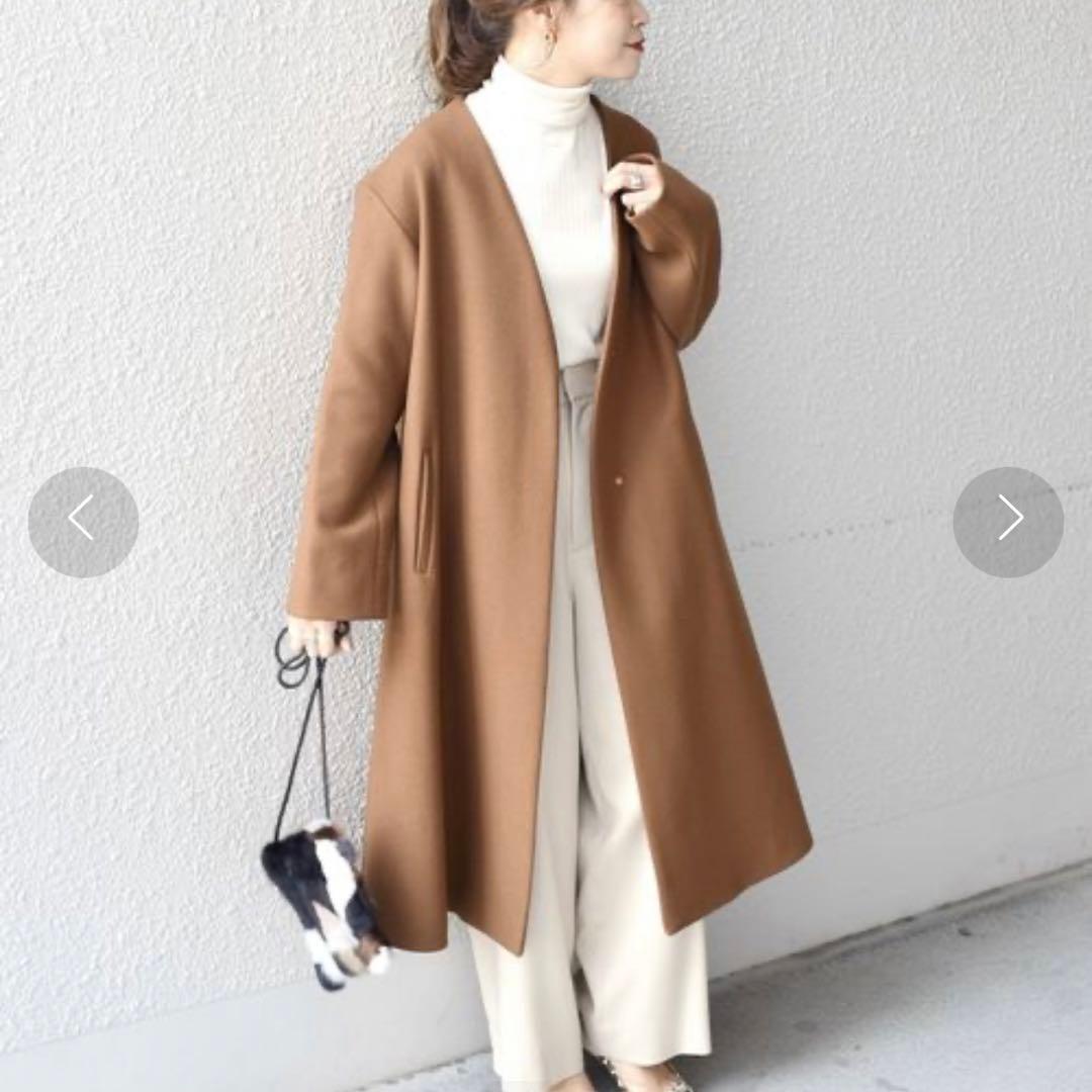 シップスSHIPS BELLANDI ノーラペルコート40