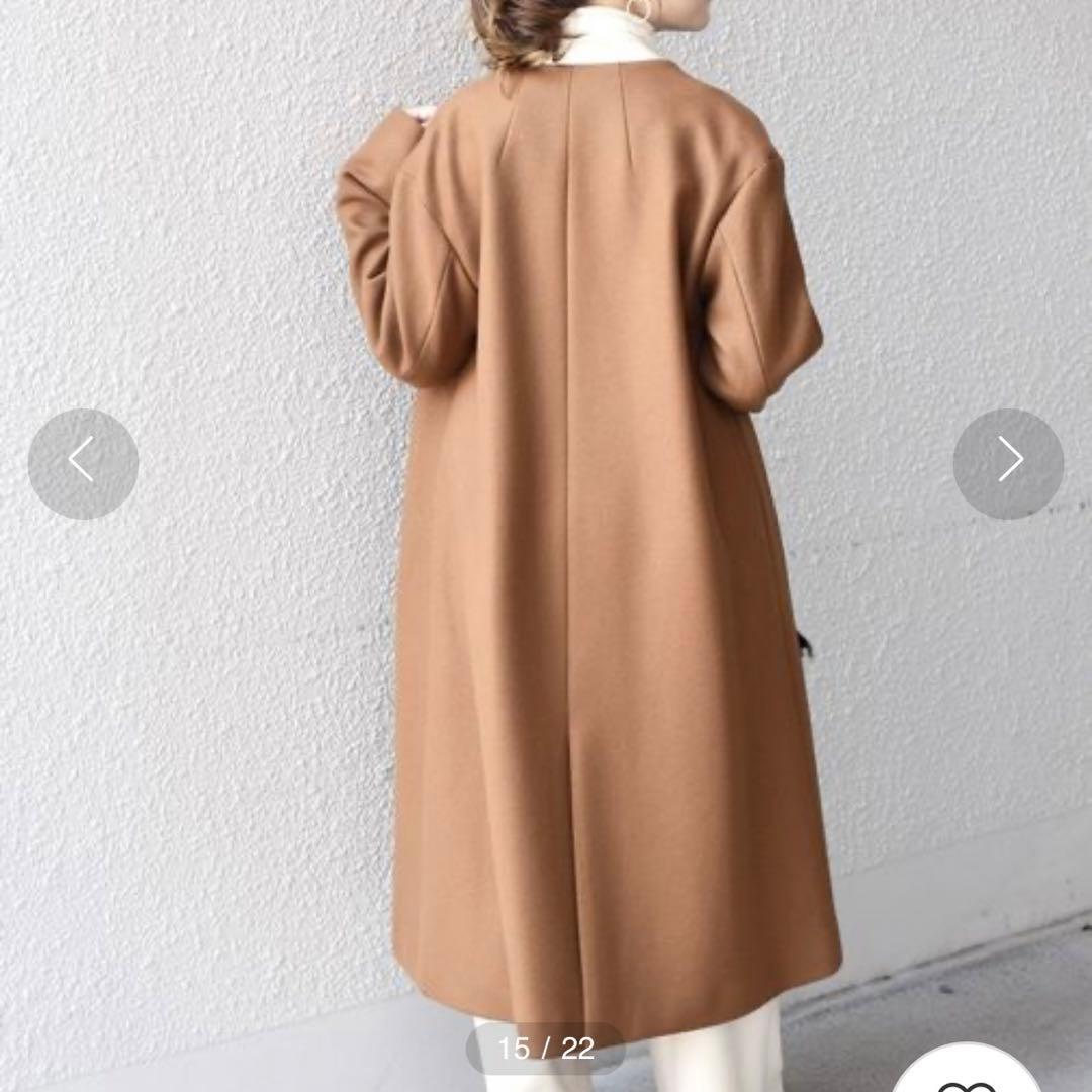 シップスSHIPS BELLANDI ノーラペルコート40