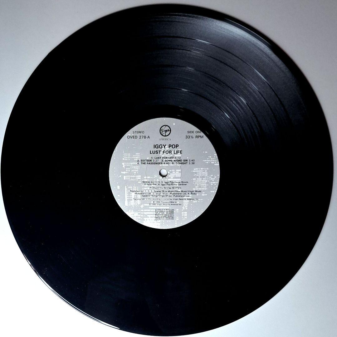 Iggy Pop　Lust For Life　レコード　LP　イギーポップ　再発