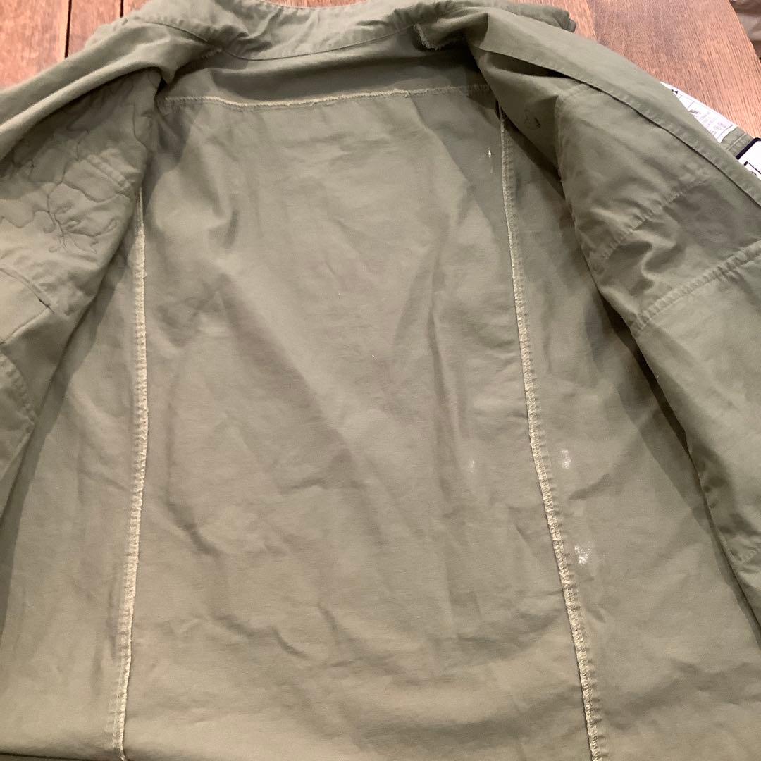 COOLA TIQUES ペイント×レースミリタリージャケット　サイズ38