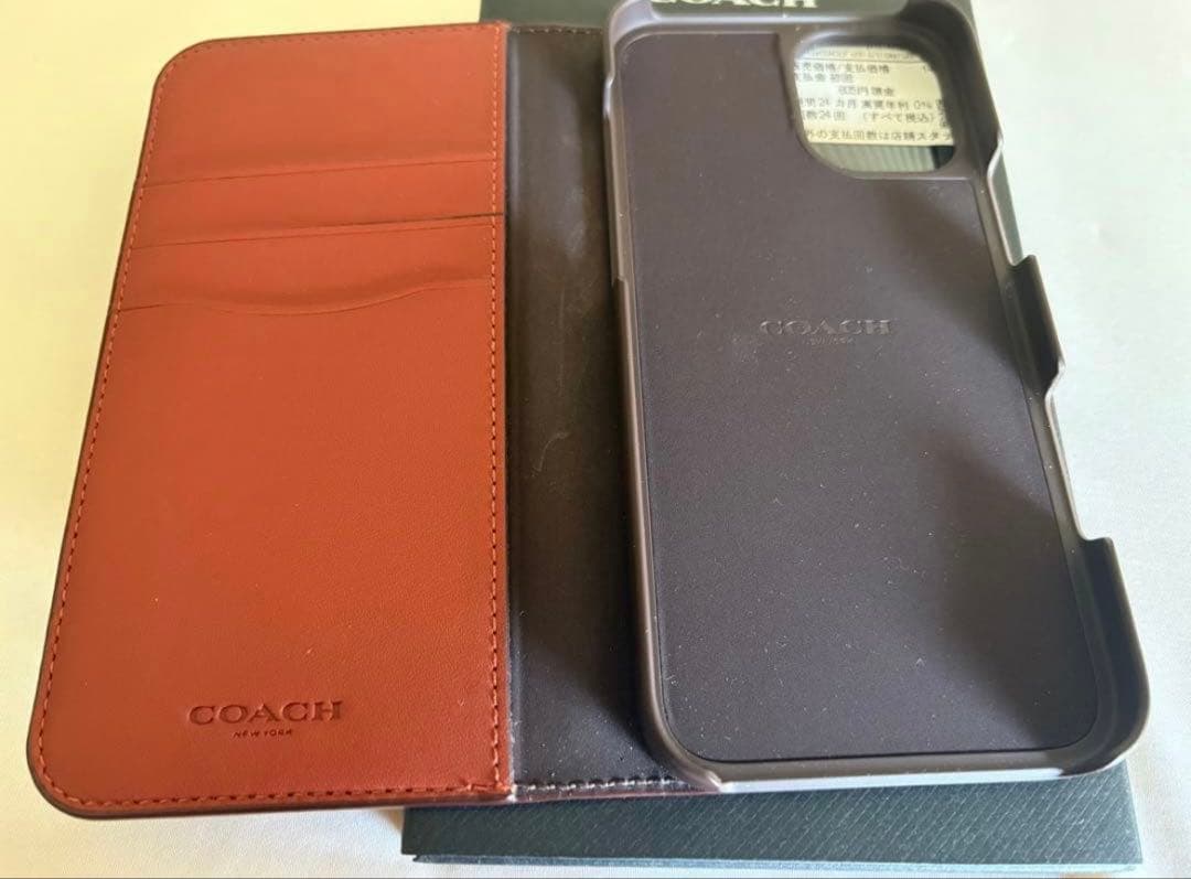 COACH モノグラム 手帳型iPhoneケース