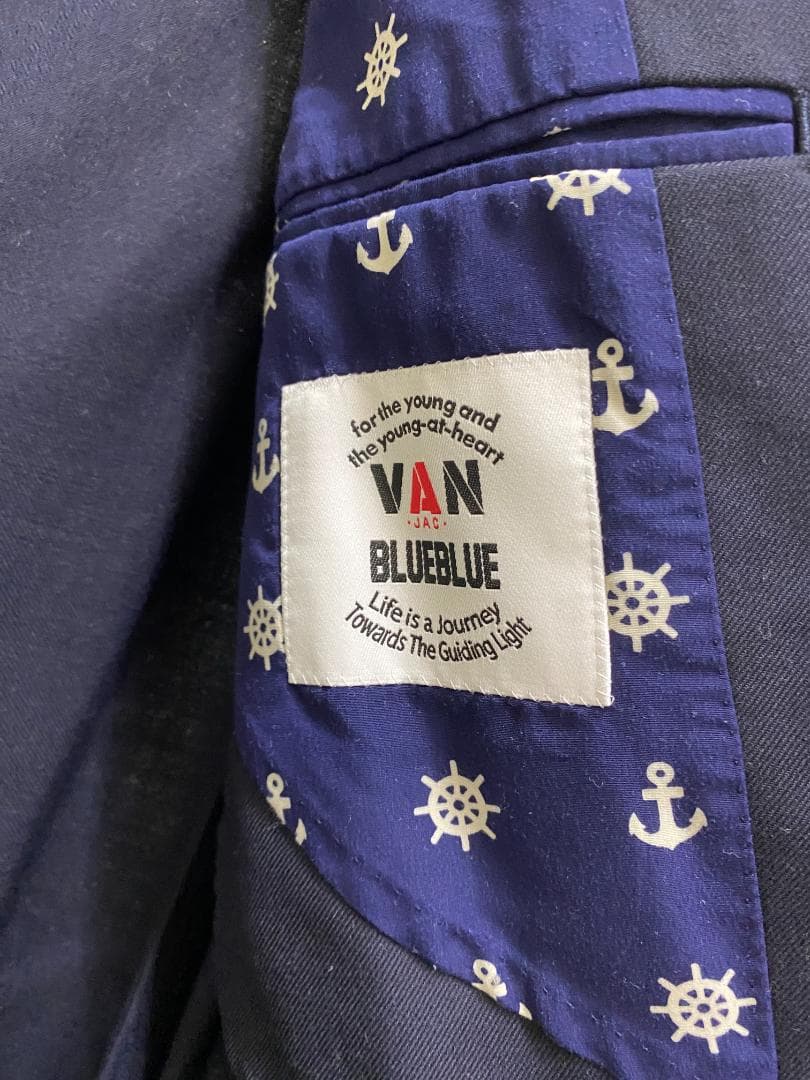 RING JACKET　VAN×BLUEBLUE　ネイビー　ブレザー