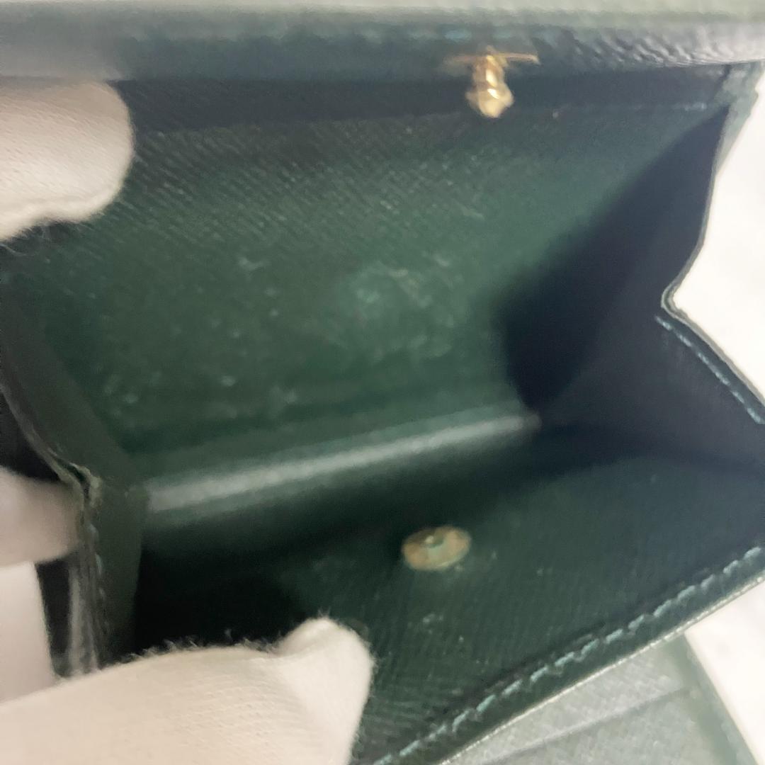 B974【人気】LOUIS VUITTON★タイガ 二つ折り財布 ダークグリーン