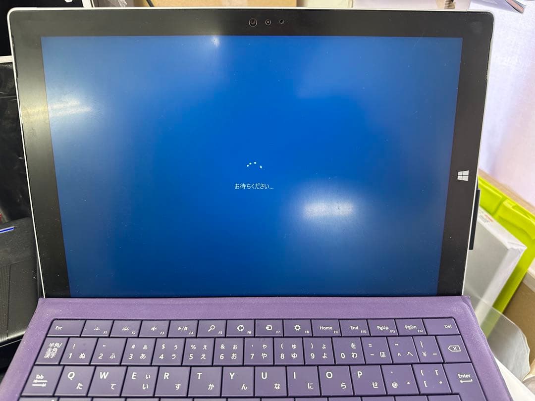 Surface pro3 タブレット 本体 パープルキーボード