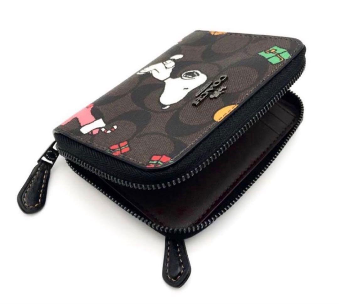 COACHコーチ×スヌーピーシグネチャーコンパクトウォレット