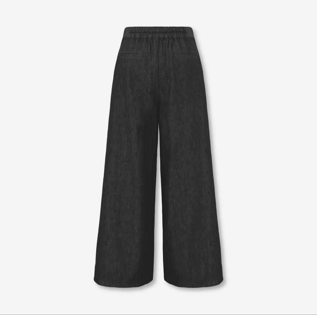 25SS 新品 Rene ルネ デニムパンツ ブラック 36 ワイド