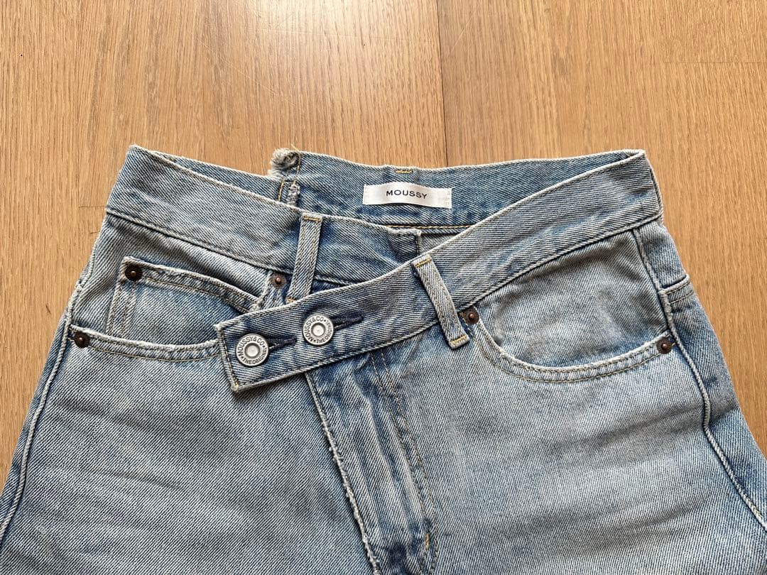 moussy CROSS WAIST WIDE ストレート サイズ1