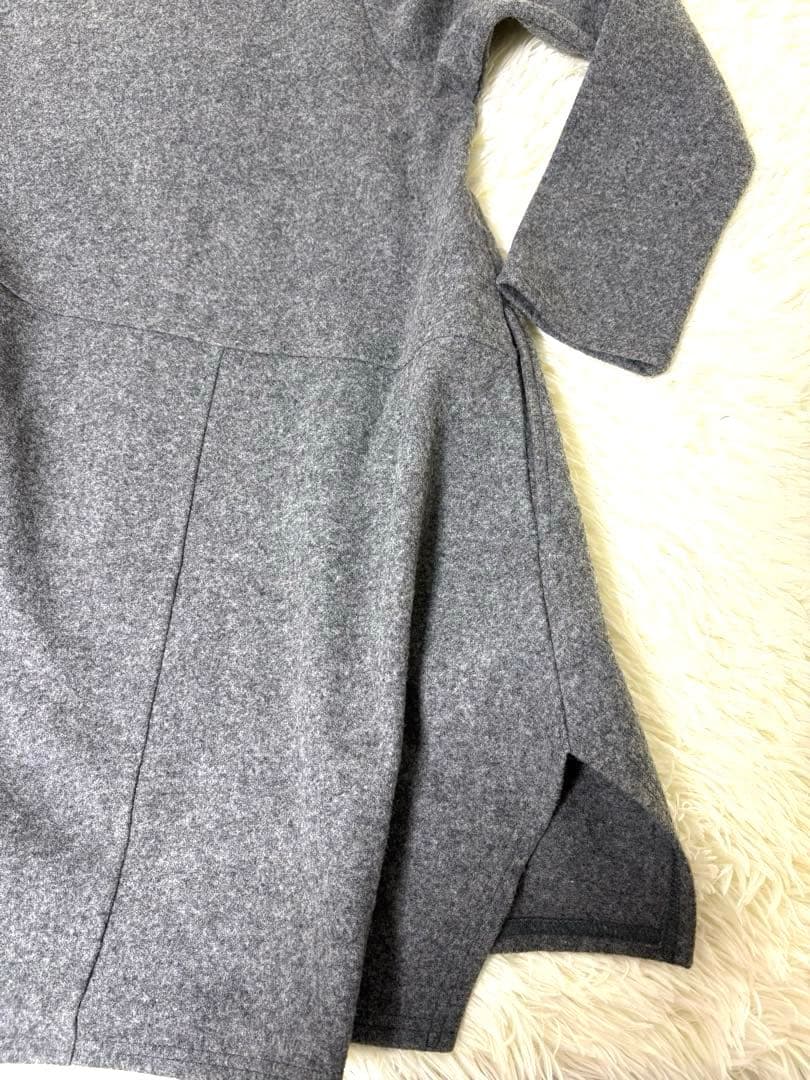 新品タグ付CRESCENT HALF-NOTE アシンメトリーチュニック グレー