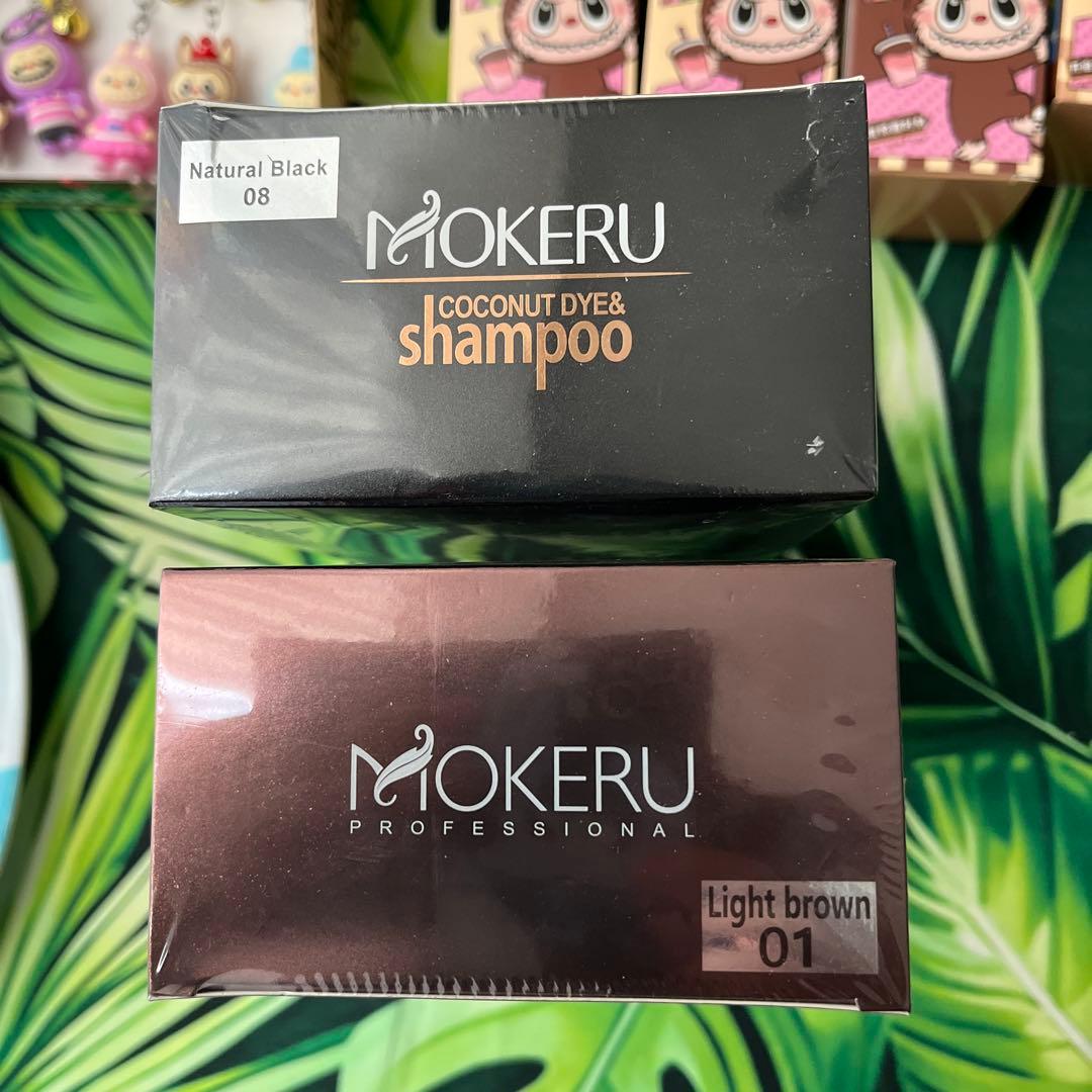 Mokeru ヘアカラー・シャンプー 500ml 2色セット