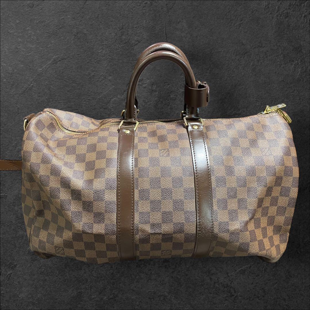LOUIS VUITTONダミエ　ボストンバッグ　美品✨キーポル50