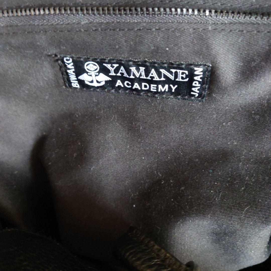 YAMANE ACADEMY 黒レザー ボストンバッグ